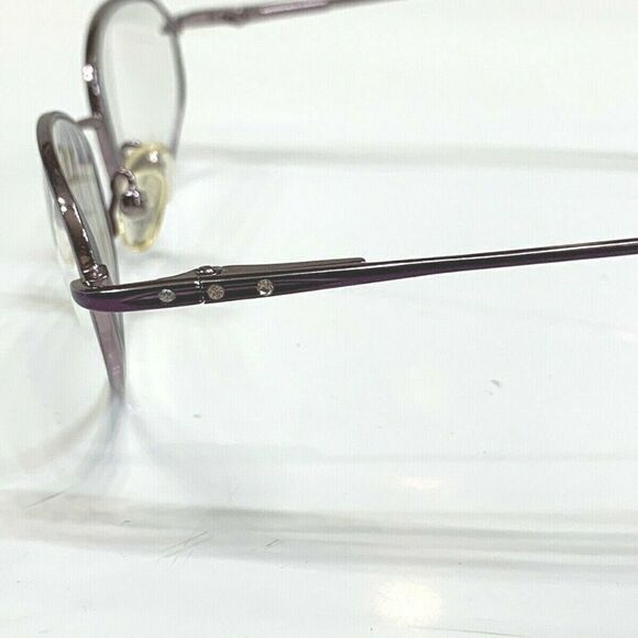 🌷L'amy  Purple/Rhinestones Eyeglass Frames France - Picture 5 of 8